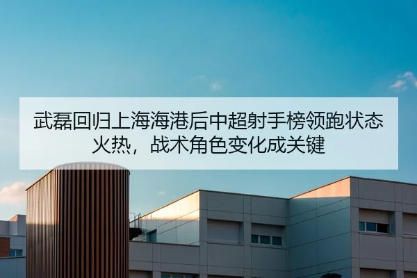 武磊回归上海海港后中超射手榜领跑状态火热，战术角色变化成关键